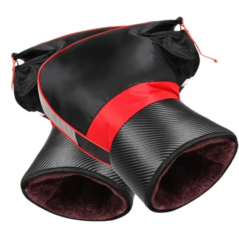 Motorcycle Handlebar Muffs Guantes Protective Motorcycle Scooter Thick Warm Grip Handle Bar Muff Rainproof Winter Warmer Gloves