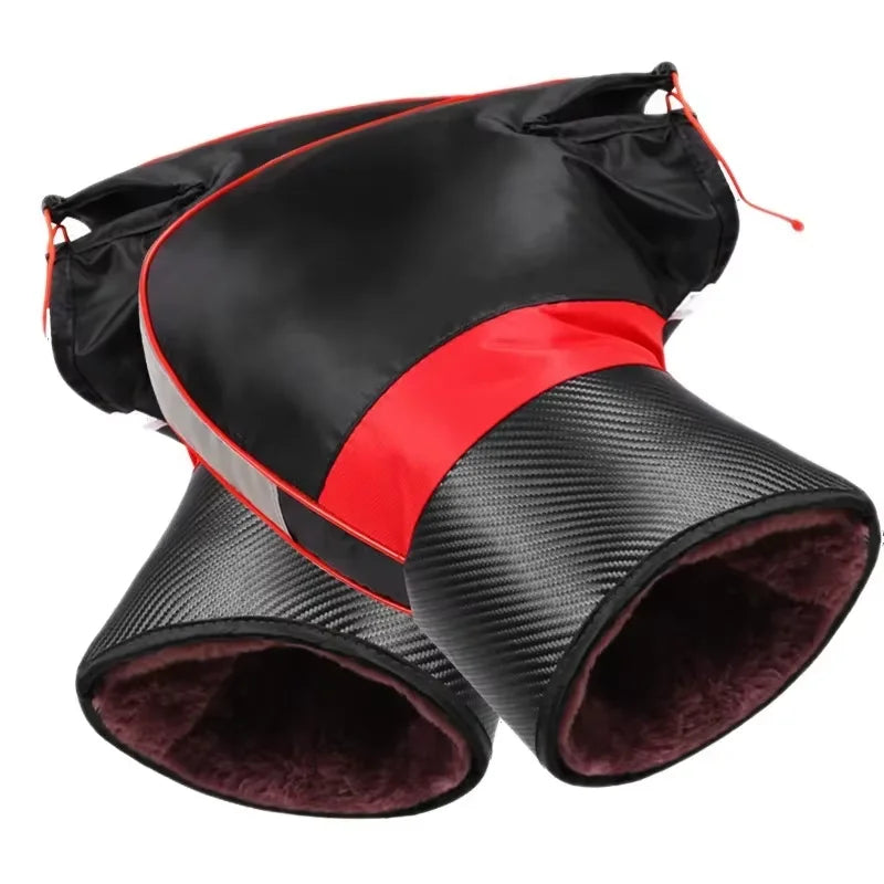Motorcycle Handlebar Muffs Guantes Protective Motorcycle Scooter Thick Warm Grip Handle Bar Muff Rainproof Winter Warmer Gloves